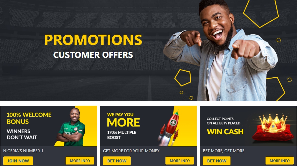 Bet9ja Nigeria promotions